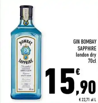 Conad Gin Bombay Sapphire 70cl offerta