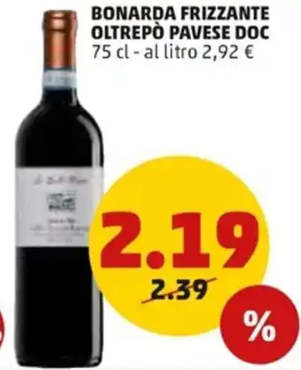 PENNY Penny Bonardo Frizzante Oltrepò Pavese DOC 75 cl offerta