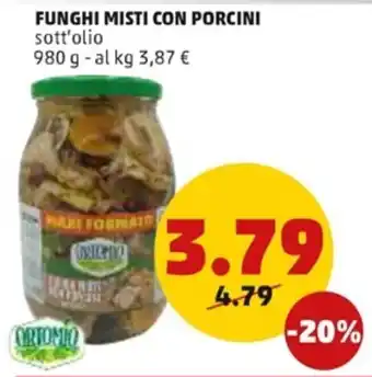 PENNY Funghi Misti con Porcini offerta