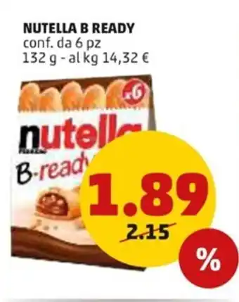 PENNY Nutella B Ready 132 g offerta