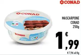 Conad Conad Mascarpone 250g offerta