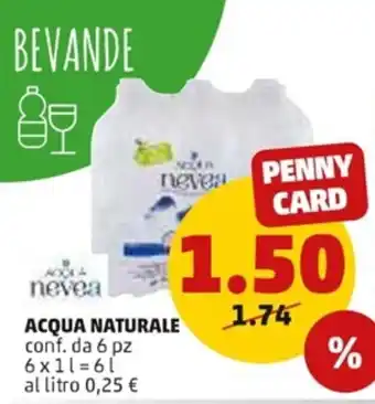 PENNY Acqua Naturale 6 l offerta