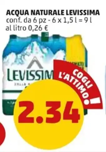 PENNY Levissima Acqua Naturale 9 l offerta