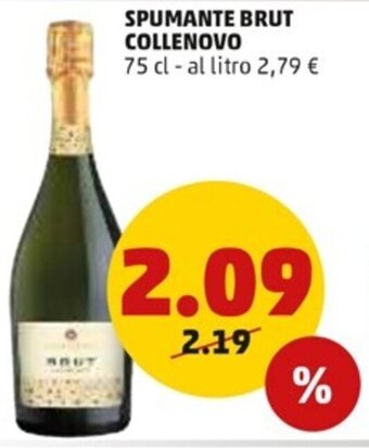 PENNY Spumante brut Collenovo 75 cl offerta