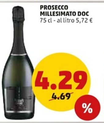 PENNY Prosecco Millesimato Doc 75 cl offerta