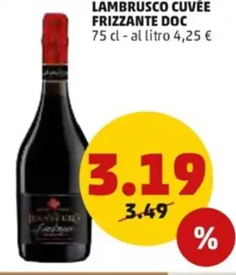 PENNY Lambrusco Cuvée Frizzante DOC offerta