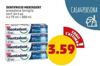 PENNY Mentadent Dentifricio 300 ml offerta