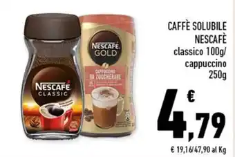 Conad Nescafè Caffè Solubile 100g/250g offerta