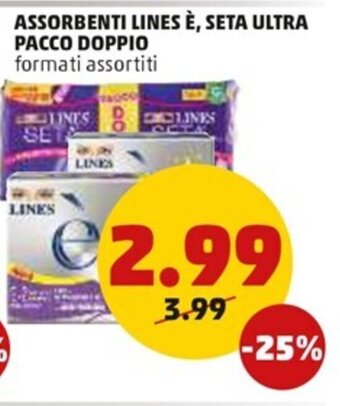 PENNY Lines Assorbenti è, Seta Ultra Pacco Doppio offerta