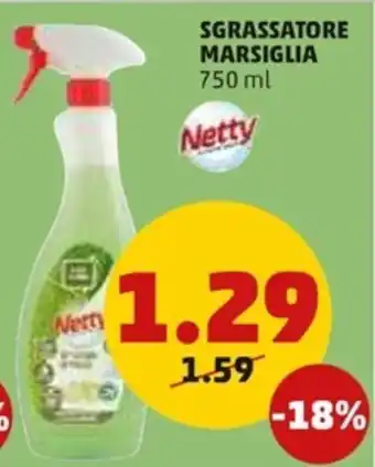 PENNY Netty Sgrassatore Marsiglia 750 ml offerta