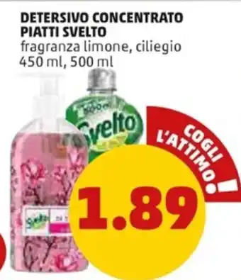 PENNY Svelto Detersivo Concentrato Piatti 500 ml offerta