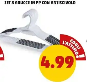 PENNY Set 8 Grucce in PP con Antiscivolo offerta
