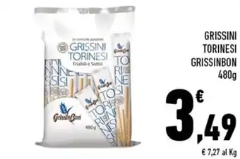 Conad Grissin Bon Grissini Torinesi 480g offerta