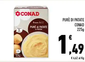 Conad Conad Purè di Patate 225g offerta