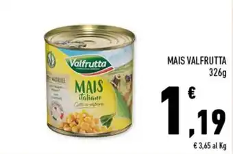 Conad Valfrutta Mais 326g offerta