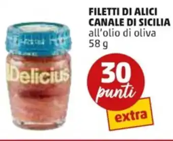 PENNY Delicius Filetti di Alici Canale di Sicilia 58 g offerta
