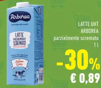 Conad Arborea Latte UHT parzialmente scremato 1 l offerta