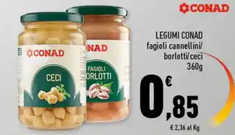 Conad Conad Legumi 360g offerta