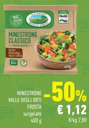 Conad Valle Degli Orti Frosta Minestrone surgelato 400 g offerta