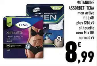 Conad Tena Mutandine Assorbeti x8/x9/x10/x9 offerta