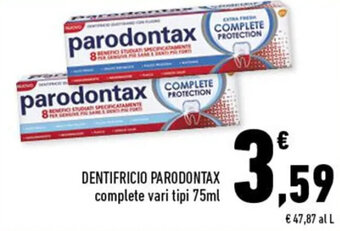 Conad parodontax Dentifricio 75ml offerta