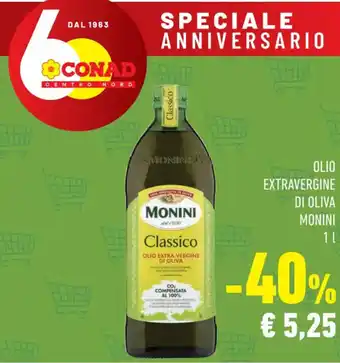Conad Monini Olio Extravergine di Oliva 1 l offerta