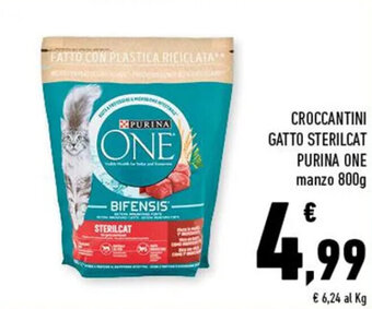 Conad Purina One Croccantini gatto 800g offerta