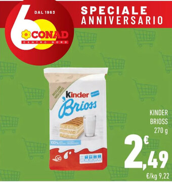 Conad Kinder Brioss 270 g offerta