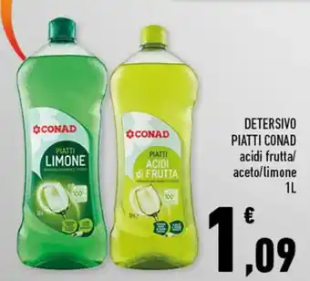 Conad Conad Detersivo Piatti 1L offerta