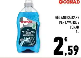 Conad Conad Gel anticalcare per lavatrice 1L offerta