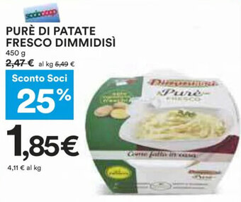 Coop Dimmidisì Purè di Patate Fresco 450 g offerta