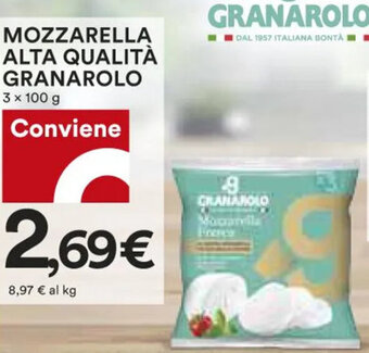 Coop Granarolo Mozzarella Alta Qualità 3 x 100 g offerta