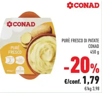 Conad Conad Purè Fresco Di Patate 450 g offerta