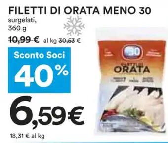 Coop Filetti di Orata Meno 30 360 g offerta