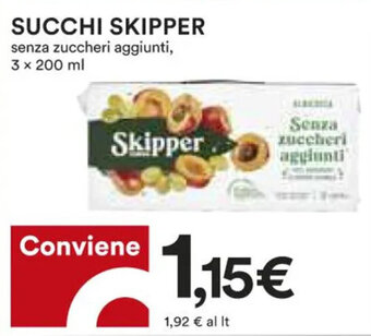 Coop Skipper Succhi 3 x 200 ml offerta