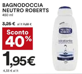 Coop Neutro Roberts Bagnodoccia 450 ml offerta