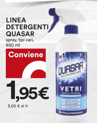 Coop Quasar Linea Detergenti 650 ml offerta
