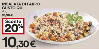 Coop Insalata di Farro Gusto Qui offerta