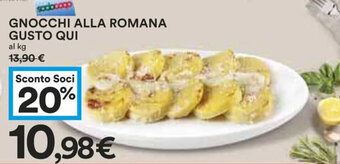 Coop Gnocchi Alla Romana Gusto Qui offerta
