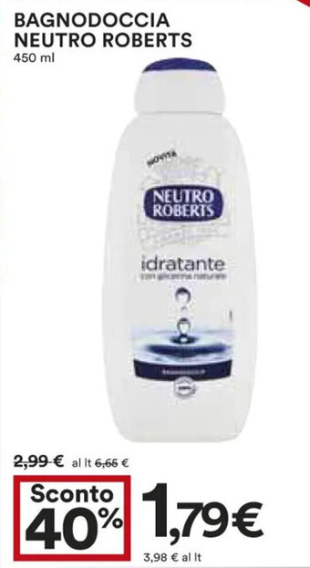 Coop Neutro Roberts Bagnodoccia 450 ml offerta