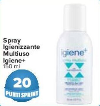 Carrefour Spray Igienizzante Multiuso Igiene+ 150 ml offerta