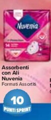 Carrefour Nuvenia Assorbenti con Ali offerta