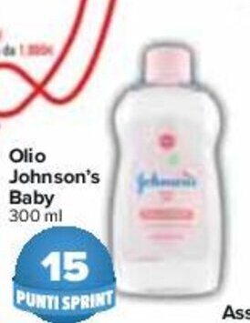 Carrefour Johnson's Baby Olio 300 ml offerta