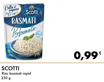 Iper Tosano Scotti Riso basmati rapid 230 g offerta