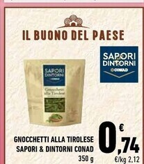 Conad City Conad gnocchetti alla tirolese sapori & dintorni offerta