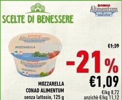 Conad Conad mozzarella offerta