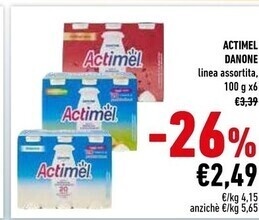 Conad Danone actimel offerta