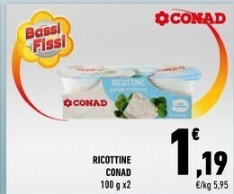 Conad Conad ricottine offerta