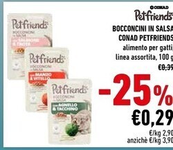 Conad Conad petfriends bocconcini in salsa offerta