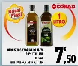 Conad Conad olio extra vergine di oliva 100 % italiano offerta